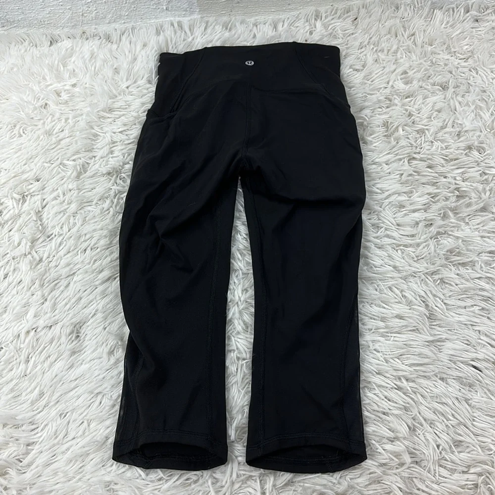 Lululemon Train Times Crop (17") Black - Picture 4 of 6
